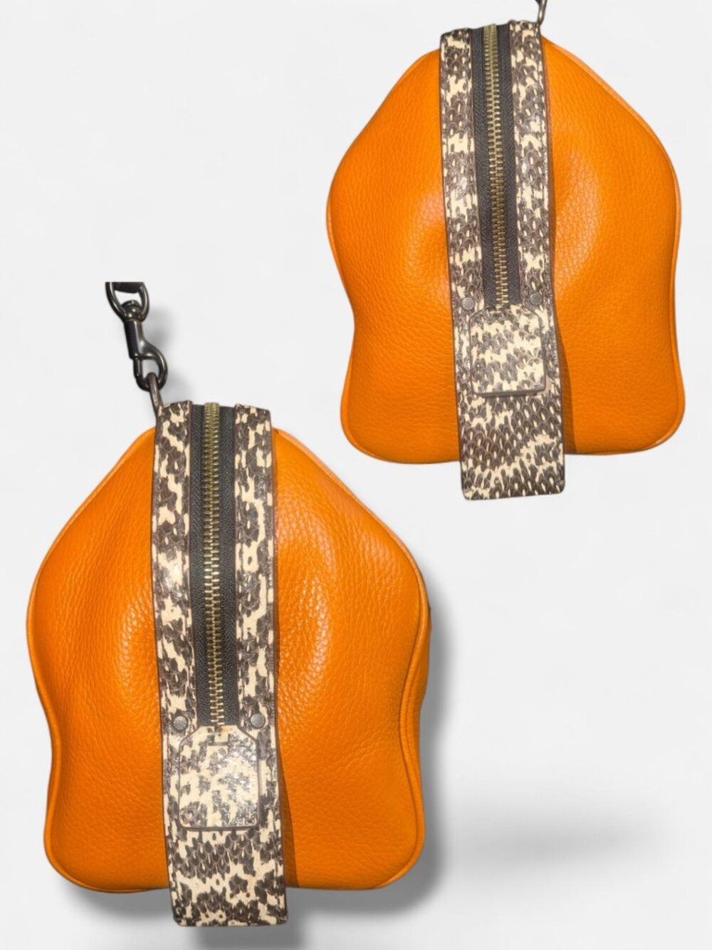 Coach 1941 Rogue Satchel 58841 Butterscotch Pebble Leather Snake Trim Doctor Bag - Picture 6 of 16